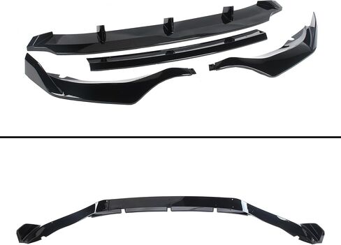 STSEV01 ممتص الصدمات الأمامي للشفاه مناسب لسيارة BMW X5 G05 LCI 2024 2025 2026 (M Sport فقط)، 4 قطع طقم جسم الذقن لسد الهواء ملحقات الشفاه السفلية باللون الأسود اللامع in Kuwait