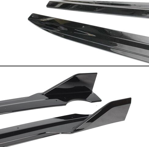 STSEV01 Side Skirts Rocker Extension Blades Panel Splitter Winglet Fit for BMW X5 G05 X5M F95 2019-2023 40i/ 45e/ 50i/ M50i Glossy Black Air Dam Chin Body Kit Underbody Lip Exterior Accessories in Saudi Arabia