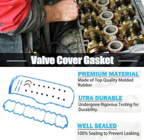 مجموعة حشية وعاء الزيت من AUCERAMIC OS34308R VS50458R مناسبة لسيارة جيب شيروكي 4.0L 2000-2001، لسيارة جيب رانجلر 4.0L 2000-2006، لسيارة جيب TJ 4.0L 2000-2006، لسيارة جيب جراند شيروكي 4.0L 2000-2004 in Saudi Arabia