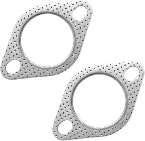 2PCS Car Exhaust Gasket, 2-Bolt 2 Inch Vehicle Ultra Seal Exhaust Flange Standard Gasket, Reinforced High Temperature Automotive Shim Accessories, Universal for SUV Sedan Truck in Saudi Arabia