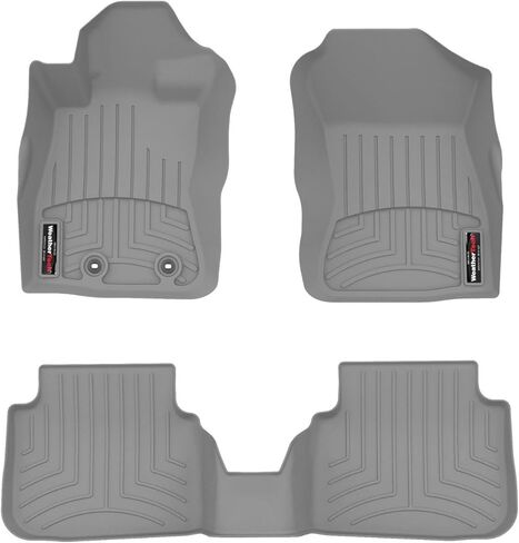 Weathertech Custom Fit FloorLiners for Subaru Crosstrek, Impreza, 1st & 2nd Row (441814-1-2), Black in Saudi Arabia