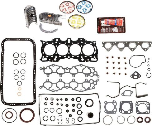 Evergreen Engine Rering Kit FSBRR4011EVE Compatible With 90-01 Acura Integra B18A1 B18B1 Full Gasket Set, Standard Size Main Rod Bearings, 0.50mm / 0.020" Oversize Piston Rings in Saudi Arabia