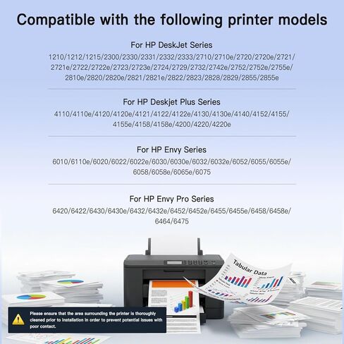 67XL Ink Cartridges Black/Color Combo Pack Compatible for HP Ink 67 67XL Works with HP Deskjet 2800e 2855e 2755e 2700e 2734e 2700 2755 2827e 4155e 4227e 4255e Envy 6000 6055e 6455e Series (2-Pack) in Saudi Arabia