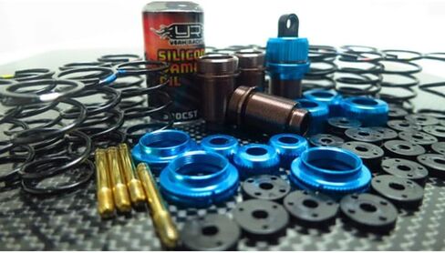 Yeah Racing Drift Spec Shock-Gear 50mm Damper Set for 1/10 RC Car Blue #TATT-022BU in Saudi Arabia