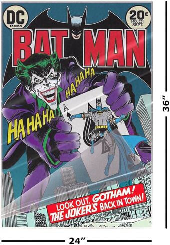 POSTER STOP ONLINE Batman - DC Comics Poster (The Joker's Back In Town - HaHaHa) (Size: 24" x 36") in Saudi Arabia