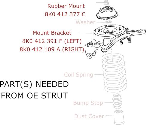 مجموعة خفض التعليق Rev9 R9-HS2-062_2 Hyper-Street II Coilover، صدمة أحادية الأنبوب مع 32 نقرة إعداد الارتداد، تعديل كامل الطول، متوافق مع Audi A5 / A5 Quattro (8T) 2009-2016 جميع الديكورات in Kuwait