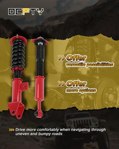 OCPTY Coilovers Suspension Lowering Kit Adjustable Full Coil Springs Struts Shock fit for Dodge for Challenger 2011-2022,for Dodge for Charger 2011-2022 in Kuwait