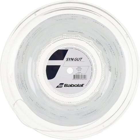 Babolat أمعاء صناعية - أمعاء SYN - خيط تنس - أسود - 1.30 ملم/16 جرام - بكرة 200 متر (660 قدم) in Saudi Arabia
