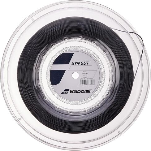 Babolat أمعاء صناعية - أمعاء SYN - خيط تنس - أسود - 1.30 ملم/16 جرام - بكرة 200 متر (660 قدم) in Saudi Arabia