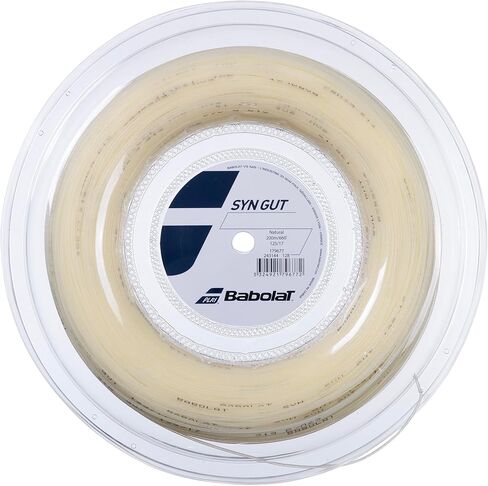 Babolat أمعاء صناعية - أمعاء SYN - خيط تنس - أسود - 1.30 ملم/16 جرام - بكرة 200 متر (660 قدم) in Saudi Arabia