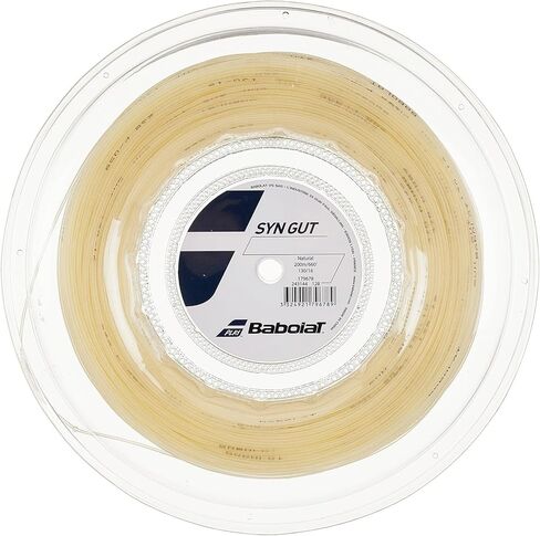 Babolat أمعاء صناعية - أمعاء SYN - خيط تنس - أسود - 1.30 ملم/16 جرام - بكرة 200 متر (660 قدم) in Saudi Arabia
