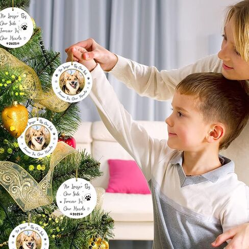 جوسموس اطار صورة لزينة الكريسماس التذكارية للكلب لعام 2022، زينة تذكارية لشجرة الكريسماس الى الابد في قلوبنا، هدايا تعاطف تذكارية لفقدان الكلاب والحيوانات الاليفة in Kuwait