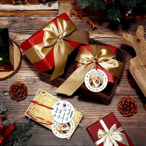 جوسموس اطار صورة لزينة الكريسماس التذكارية للكلب لعام 2022، زينة تذكارية لشجرة الكريسماس الى الابد في قلوبنا، هدايا تعاطف تذكارية لفقدان الكلاب والحيوانات الاليفة in Kuwait