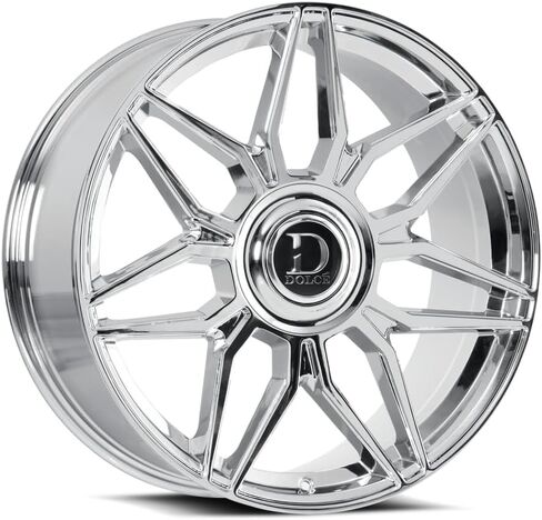 Part Synergy Replacement Dolce Wheel - Luxury Verona 24x10 | 6x135/6x139.7 Bolt Pattern | +35ET Offset | 106.2mm Hub Bore | Chrome Finish Wheel in Saudi Arabia