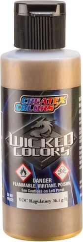 Createx Wicked Colors W365 Metallic Burnt Orange 2oz. Water-Based Universal Airbrush Paint in Saudi Arabia