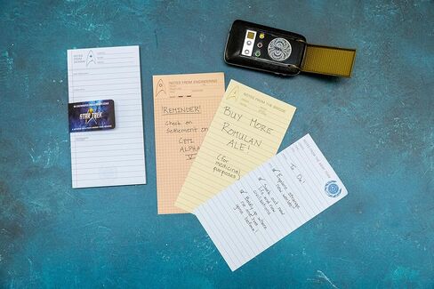 The Unemployed Philosophers Guild Star Trek Notepad - 65 Easy-Tear Paged Memo Desk Note Pad With 4 Alternating Page Designs, 8.25" x 4.25" in Saudi Arabia