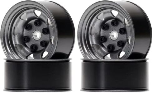 4PCS 1.55 inch Metal Beadlock Wheel Hub RC Car Aluminum Alloy Wheel Rim for 1/10 RC Crawler Car for Axial 90069 D90 TF2 Tamiya CC01 CC02 LC70 LC80 MST(Bronze) in Saudi Arabia
