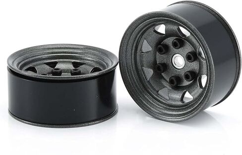 4PCS 1.55 inch Metal Beadlock Wheel Hub RC Car Aluminum Alloy Wheel Rim for 1/10 RC Crawler Car for Axial 90069 D90 TF2 Tamiya CC01 CC02 LC70 LC80 MST(Bronze) in Saudi Arabia
