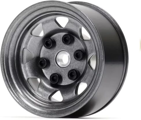 4PCS 1.55 inch Metal Beadlock Wheel Hub RC Car Aluminum Alloy Wheel Rim for 1/10 RC Crawler Car for Axial 90069 D90 TF2 Tamiya CC01 CC02 LC70 LC80 MST(Bronze) in Saudi Arabia