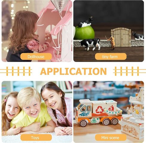 Dollhouse Bathroom Set Mini Shower Room: Bathtub, Toilet, Towel Rack, Sink with Mirror and Washbasin, 1 12 Scale Dollhouse Furniture and Accessories Set in Kuwait