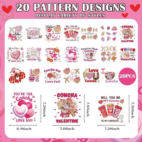 Dazoratix Christmas Iron on Transfers - 20 Sheets Cute Patchwork DTF Ready to Press Heat Patches for Baby T Shirts Xmas Vinyl Stickers Decals for Clothing Pillow Bag Hat Hoodies DIY Crafts Decorations in Saudi Arabia