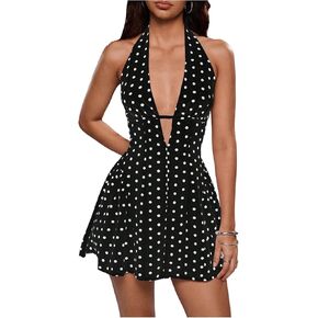 Floerns Women's Striped Twist Front Tube Dress Strapless Sleeveless Bodycon Dresses in Saudi Arabia
