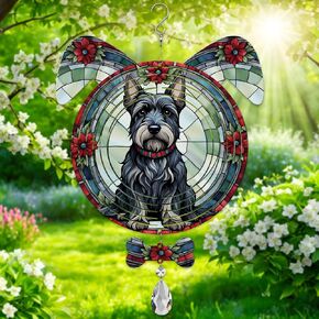 Chihuahua Dog Ears Wind Spinner, Chihuahua Wind Spinner Hanging for Yard and Garden V02 in Saudi Arabia