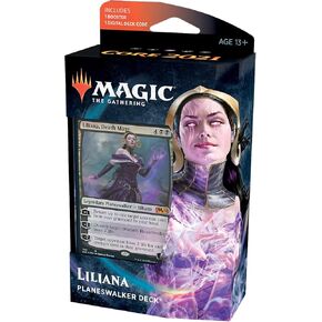 Magic: The Gathering Liliana Death Mage Planeswalker Deck | Core Set 2021 (M21) | 60 Card Starter Deck in Saudi Arabia