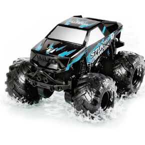 1:24 ألعاب شاحنة كبيرة مقاومة للماء سيارات RC: شاحنات سيارات برمائية تعمل بالتحكم عن بعد 4WD لجميع التضاريس لعبة بيك اب على الطرق الوعرة لعمر 6 7 8 9 10 11 12 سنة للأولاد والبنات هدايا للأطفال باللون الأزرق in Saudi Arabia