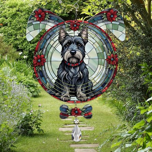 Chihuahua Dog Ears Wind Spinner, Chihuahua Wind Spinner Hanging for Yard and Garden V02 in Saudi Arabia