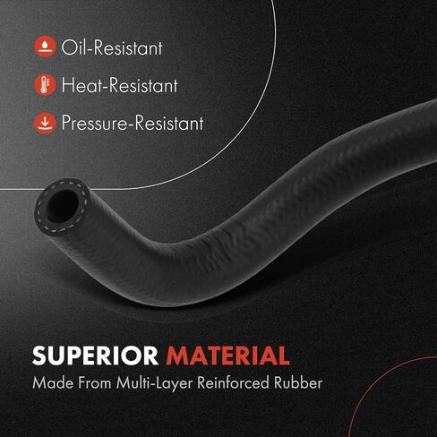 A-Premium Power Steering Return Line Hose Assembly Compatible with Honda Pilot 2009-2011 V6 3.5L Rack To Pipe in Saudi Arabia