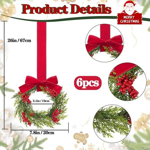 HO2NLE 18 inches Artificial Wreaths for Front Door Artificial Olive Wreath Green Leaves Wreaths Faux Silk Garland Home Office Wall Window Wedding Spring and Summer Decorations in Kuwait