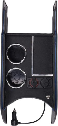 Center Console Organizer, Armrest Storage Box with 2 Cup Holders and USB Ports, for CRV 2017 2021 in Saudi Arabia