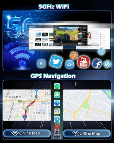 راديو سيارة 2+64 جيجا لسيارة BMW X3 E83 2004 2005-2012 - Carplay لاسلكي وAndroid Auto - 9 بوصة Android 13 ستيريو مع WiFi/EQ/GPS + كاميرا رؤية خلفية AHD in Kuwait