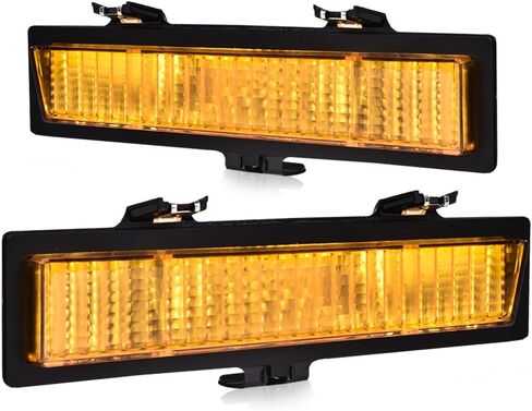 مصابيح وقوف السيارات G-PLUS متوافقة مع Chevy Monte Carlo SS 1983-1988 /Fit Chevy Monte Carlo 81-86 (لا تناسب LS 86-88) عدسة كهرمانية للسائق وجانب الركاب 919025 919026 261303TA0A 261353TA0A in Kuwait