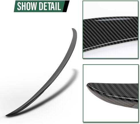 GRAND ORANGE Rear Trunk Spoiler Wing Compatible with BMW 5 Series F10 & M5 2011 2012 2013 2014 2015 2016 Rear Spoilers for Cars Carbon Fiber in Saudi Arabia