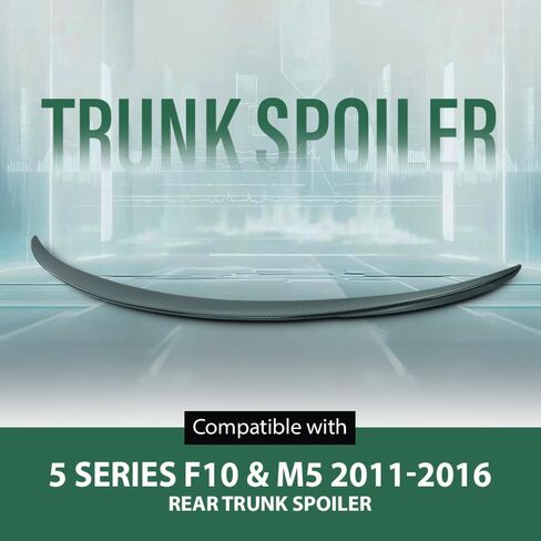 GRAND ORANGE Rear Trunk Spoiler Wing Compatible with BMW 5 Series F10 & M5 2011 2012 2013 2014 2015 2016 Rear Spoilers for Cars Carbon Fiber in Saudi Arabia