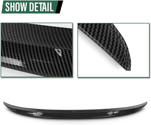 GRAND ORANGE Rear Trunk Spoiler Wing Compatible with BMW 5 Series F10 & M5 2011 2012 2013 2014 2015 2016 Rear Spoilers for Cars Carbon Fiber in Saudi Arabia