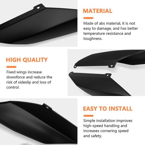 for ZX-4R ZX-4RR zx4r/rr 2025 2024 2023-2020 Rear Spoiler Aerodynamics, Wing underforce Performance Spoiler (Carbon Fiber Texture) in Kuwait