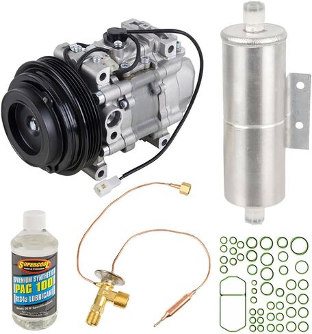 OEM AC Compressor w/A/C Repair Kit For Mazda MX-5 Miata MX5 NB 1999 2000 - Includes Drier, Expansion, Oil & O-Rings! - BuyAutoParts 60-84457RN NEW in Saudi Arabia