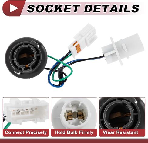 1 Pc Backup Reverse Light Socket Wiring for Kia for Optima 2014-2015 No.92452-4C500 Lamp Bulb Pigtail Connector Harness in Saudi Arabia