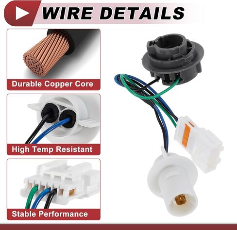 1 Pc Backup Reverse Light Socket Wiring for Kia for Optima 2014-2015 No.92452-4C500 Lamp Bulb Pigtail Connector Harness in Saudi Arabia