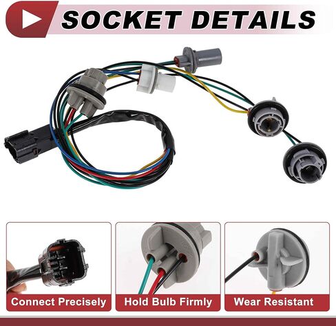 1 Pc Tail Socket Wiring for Kia Soul 2u Hatchback 4-Door 2.0L I4 2011-2013 No.924502K500 Lamp Bulb Pigtail Connector Harness in Saudi Arabia