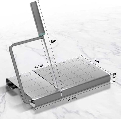 Soap Cutter Kit for Soap Making - Equipped with 10PCS Mesh Soap Bags Set,Stainless Steel Soap Slicer Machine with Scale | Soap Cutting Tool Professional for DIY Handmade Soap and Candle,Bar Soap Pouch in Saudi Arabia