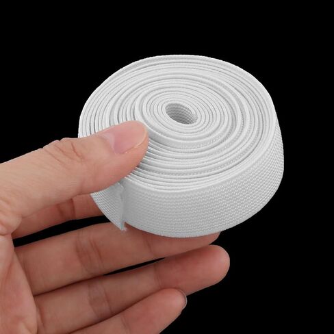 Polyester Tailoring Sewing Handcraft Clothes Cuff Elastic Band 2.73 Yards White in Saudi Arabia