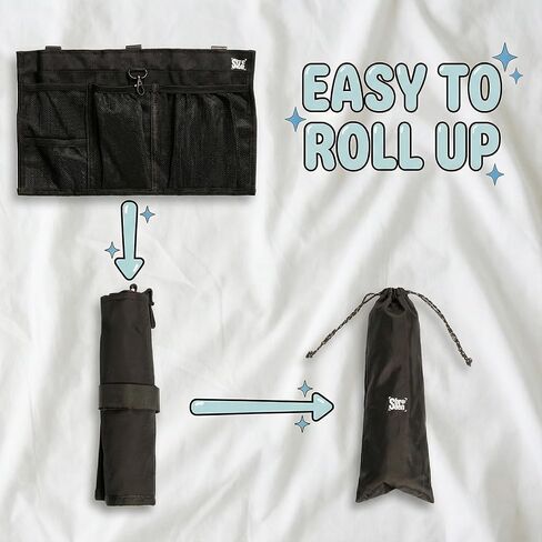 Airplane Seat Organizer to Clip onto Airplane Seat Pocket | Travel Essentials Accessory with Improved Universal Compatibility (15 x 9 Inches) in Saudi Arabia