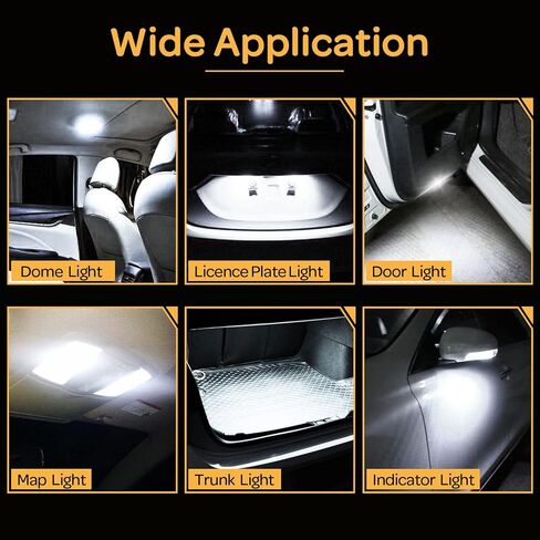 912 921 مصابيح LED عكسية، شرائح عالية الطاقة 27-SMD خالية من الأخطاء T15 906 922 مصابيح W16W، 6500K أبيض (تمت ترقيته، حزمة من 4) in Kuwait