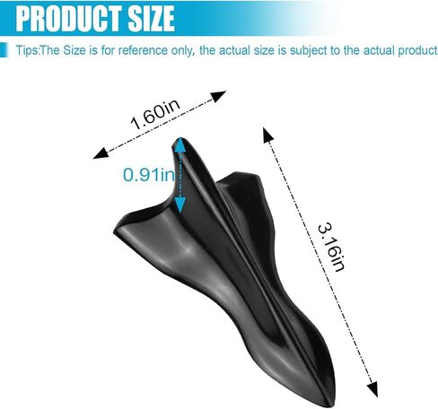 10PCS Car Diffuser Shark Fin Set, Mini Fashion Self-Adhesive Air Vortex Generator Shark Fin Antenna Kit, Car Exterior Decoration Accessories for Bumper Roof Tail Wing Spoiler (Carbon Fiber) in Saudi Arabia