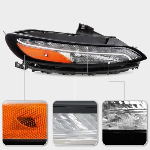 ACANII - For 2014-2018 Jeep Cherokee OE Style LED DRL Running Lights Parking Market Signal Lamps Assembly Passenger Side in Saudi Arabia