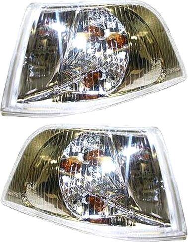 CarLights360 لفولفو S40 بدوره إشارة/مصباح إيقاف السيارة 2001 02 03 2004 جانب الركاب كروم غير أسود ث/لمبات ل VO2521109 in Kuwait